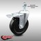 Service Caster 5 Inch SS Hard Rubber Swivel 12mm Threaded Stem Caster with Total Lock Brake SCC-SSTSTTL20S514-HRS-M1215 - alternate 2